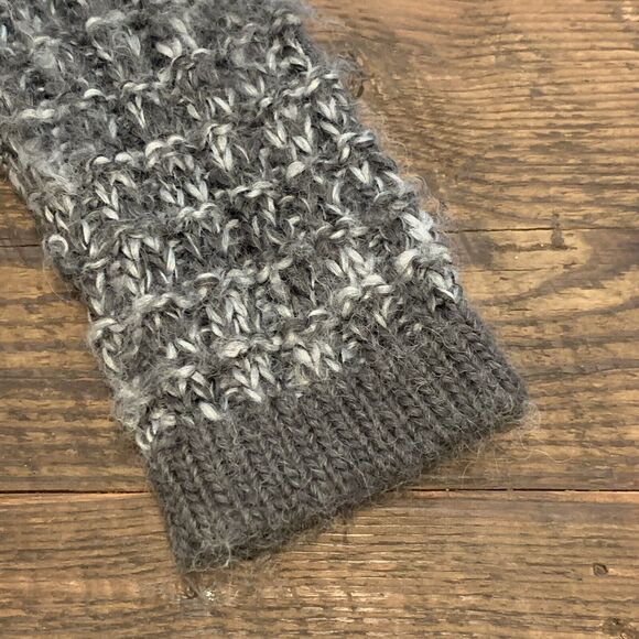 Fenn Wright Manson Cardigan Sweater Wool Marled Gray Open Front Size Medium - Picture 6 of 7